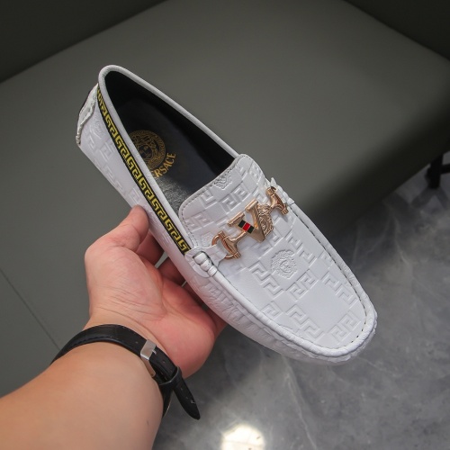 Replica Versace Leather Shoes For Men #1021146 $68.00 USD for Wholesale