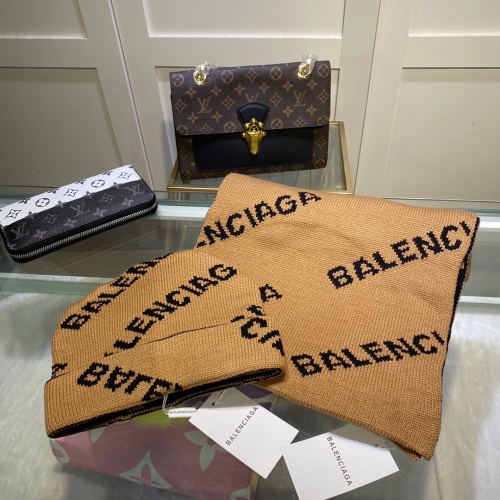 Replica Balenciaga Wool Hats & Scarf Set #1029171 $52.00 USD for Wholesale