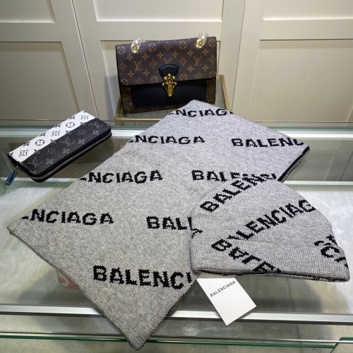 Replica Balenciaga Wool Hats & Scarf Set #1029173 $52.00 USD for Wholesale