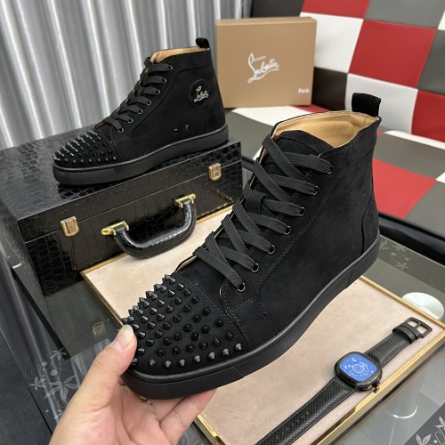 Replica Christian Louboutin High Top Shoes For Men #1038350 $80.00 USD for Wholesale