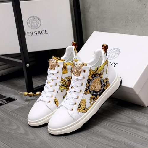 Replica Versace High Tops Shoes For Men #1038866 $76.00 USD for Wholesale