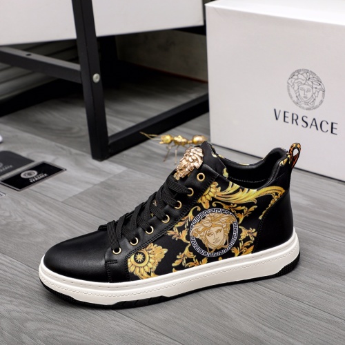 Replica Versace High Tops Shoes For Men #1038867 $76.00 USD for Wholesale