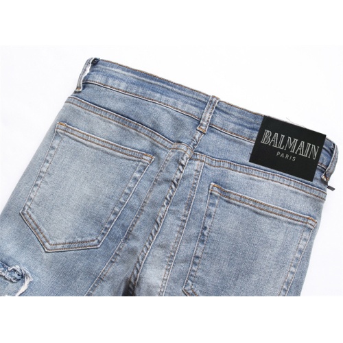 Replica Balmain Jeans For Men #1040474 $48.00 USD for Wholesale