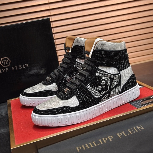 Philipp Plein PP High Tops Shoes For Men #1042480, $108.00 USD, [ITEM#1042480], Philipp Plein PP High Tops Shoes