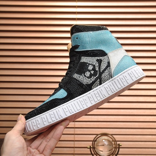 Replica Philipp Plein PP High Tops Shoes For Men #1042481 $108.00 USD for Wholesale