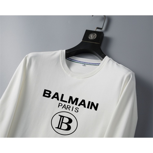 Replica Balmain Hoodies Long Sleeved For Men #1042768 $40.00 USD for Wholesale