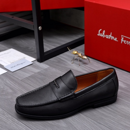 Replica Salvatore Ferragamo Leather Shoes For Men #1049278 $76.00 USD for Wholesale