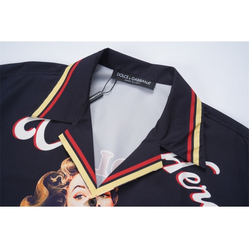 Replica Dolce & Gabbana D&G Shirts Short Sleeved For Men #1051653 $36.00 USD for Wholesale