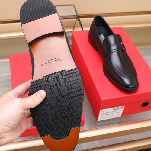 Replica Salvatore Ferragamo Leather Shoes For Men #1070460 $88.00 USD for Wholesale