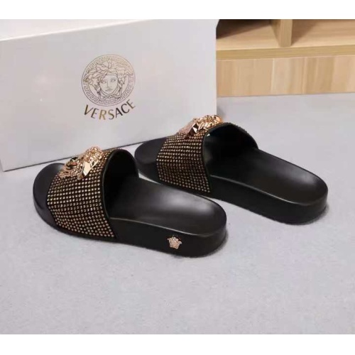 Replica Versace Slippers For Women #1070922 $48.00 USD for Wholesale