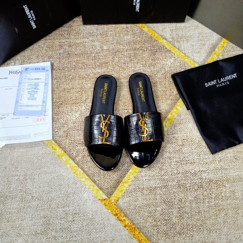 Replica Yves Saint Laurent YSL Slippers For Women #1075074 $52.00 USD for Wholesale