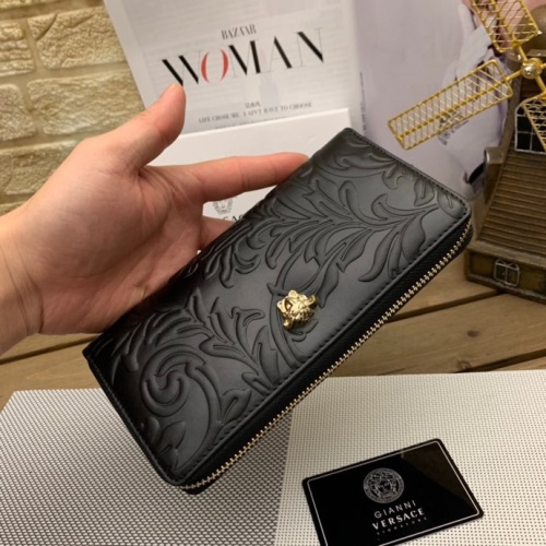 Replica Versace AAA Man Wallets #1075841 $45.00 USD for Wholesale