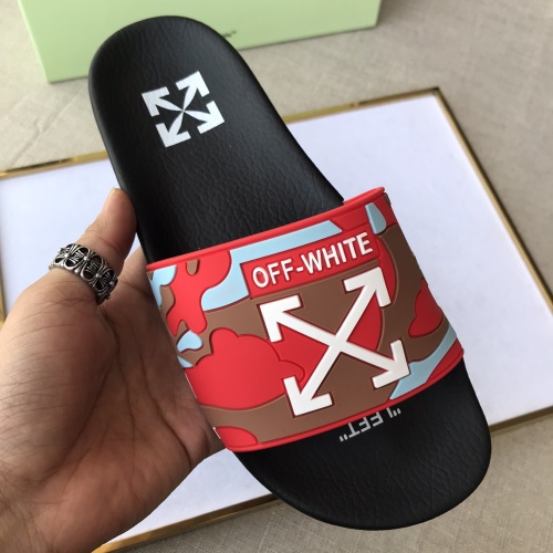 Replica Off-White Slippers For Men #1094183 $42.00 USD for Wholesale