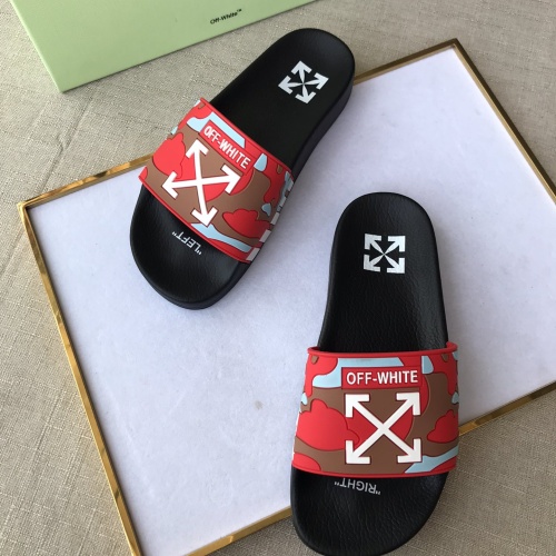 Replica Off-White Slippers For Men #1094183 $42.00 USD for Wholesale