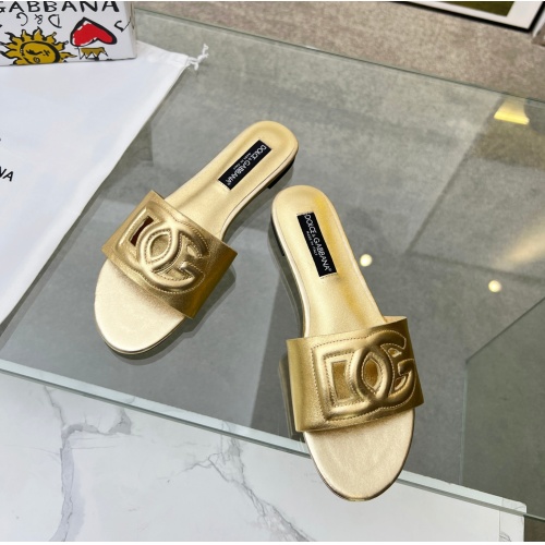 Replica Dolce & Gabbana D&G Slippers For Women #1094467 $68.00 USD for Wholesale