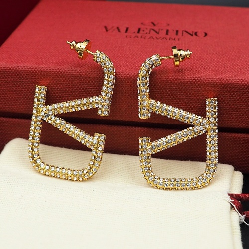 Replica Valentino Earrings For Women #1098412 $32.00 USD for Wholesale