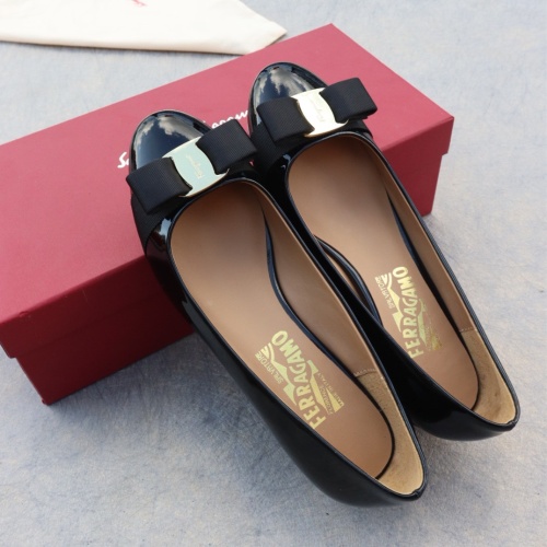 Replica Salvatore Ferragamo Flat Shoes For Women #1099059 $96.00 USD for Wholesale