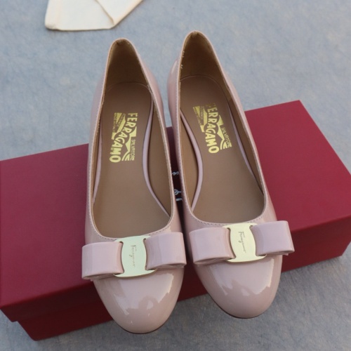 Replica Salvatore Ferragamo Flat Shoes For Women #1099061 $96.00 USD for Wholesale