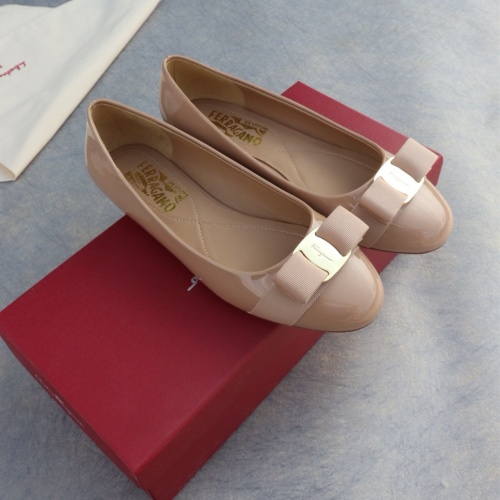 Replica Salvatore Ferragamo Flat Shoes For Women #1099072 $96.00 USD for Wholesale