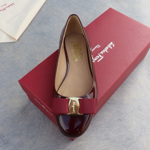 Replica Salvatore Ferragamo Flat Shoes For Women #1099077 $96.00 USD for Wholesale