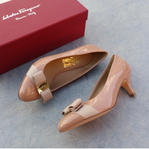 Replica Salvatore Ferragamo High-Heeled Shoes For Women #1099083 $96.00 USD for Wholesale