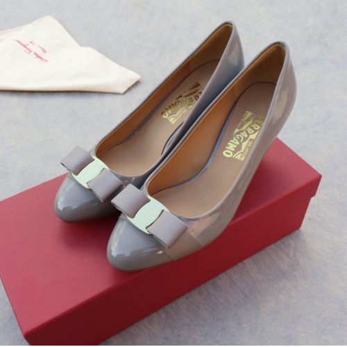 Replica Salvatore Ferragamo High-Heeled Shoes For Women #1099084 $96.00 USD for Wholesale