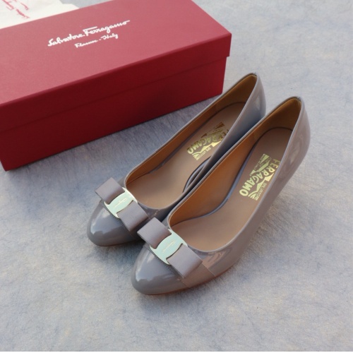 Replica Salvatore Ferragamo High-Heeled Shoes For Women #1099084 $96.00 USD for Wholesale