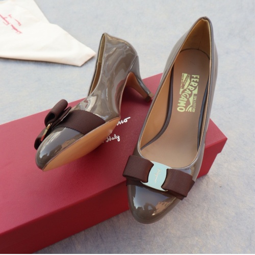 Salvatore Ferragamo High-Heeled Shoes For Women #1099085, $96.00 USD, [ITEM#1099085], Salvatore Ferragamo High-Heeled Shoes