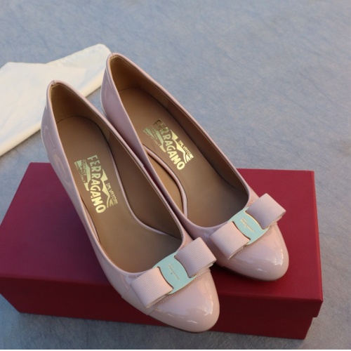 Replica Salvatore Ferragamo High-Heeled Shoes For Women #1099091 $96.00 USD for Wholesale