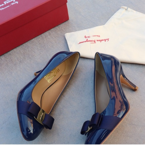 Replica Salvatore Ferragamo High-Heeled Shoes For Women #1099097 $96.00 USD for Wholesale