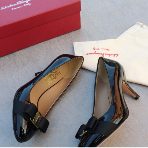 Replica Salvatore Ferragamo High-Heeled Shoes For Women #1099098 $96.00 USD for Wholesale