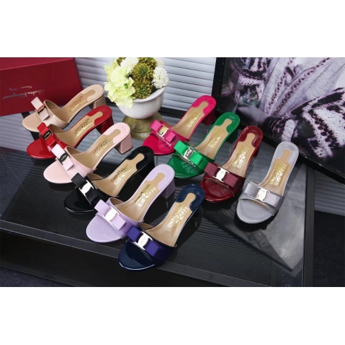 Replica Salvatore Ferragamo Slippers For Women #1102288 $82.00 USD for Wholesale