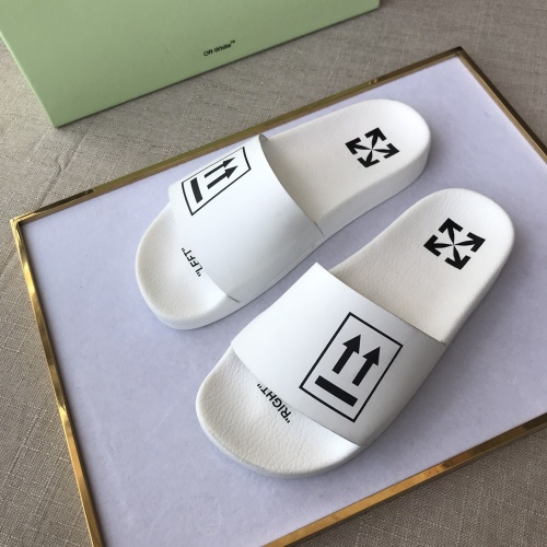 Replica Off-White Slippers For Men #1117119 $42.00 USD for Wholesale