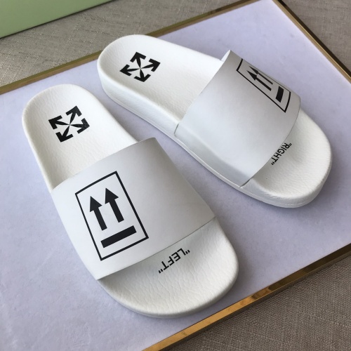 Replica Off-White Slippers For Men #1117119 $42.00 USD for Wholesale