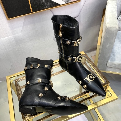 Replica Versace Boots For Women #1117370 $128.00 USD for Wholesale