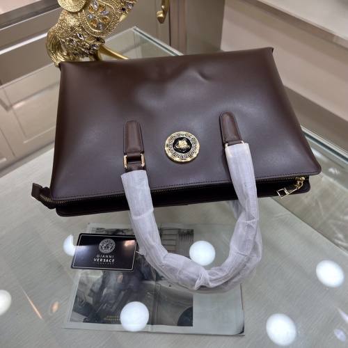 Replica Versace AAA Man Handbags #1132724 $155.00 USD for Wholesale