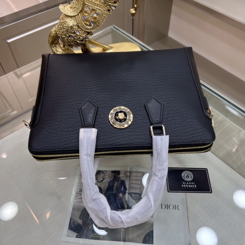 Replica Versace AAA Man Handbags #1132726 $155.00 USD for Wholesale