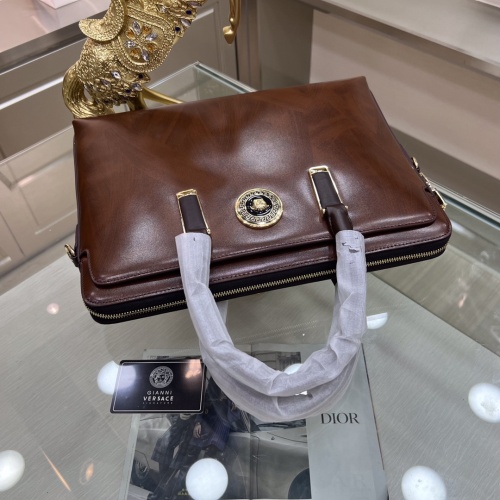 Replica Versace AAA Man Handbags #1132727 $155.00 USD for Wholesale