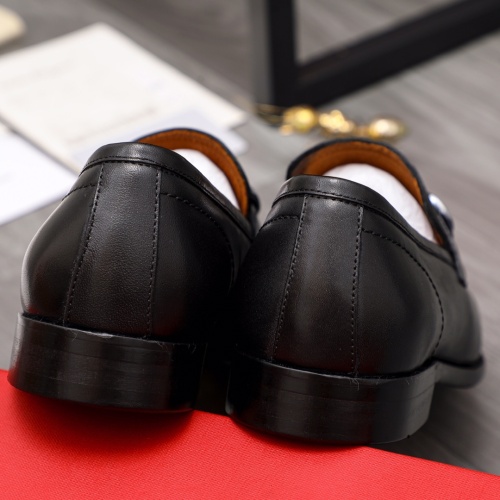 Replica Salvatore Ferragamo Leather Shoes For Men #1134253 $72.00 USD for Wholesale