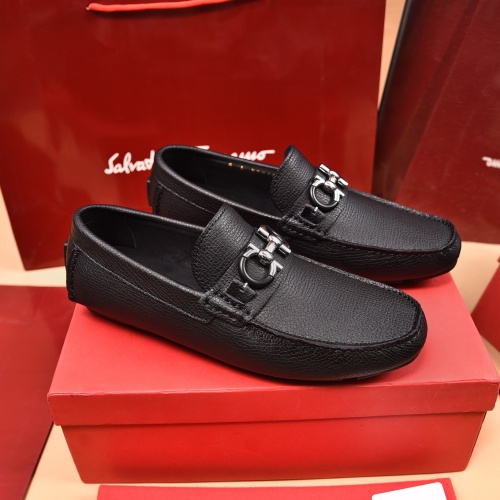 Salvatore Ferragamo Leather Shoes For Men #1134958, $80.00 USD, [ITEM#1134958], Salvatore Ferragamo Leather Shoes