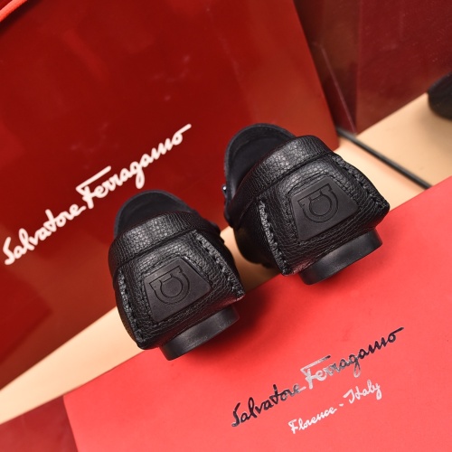 Replica Salvatore Ferragamo Leather Shoes For Men #1134958 $80.00 USD for Wholesale