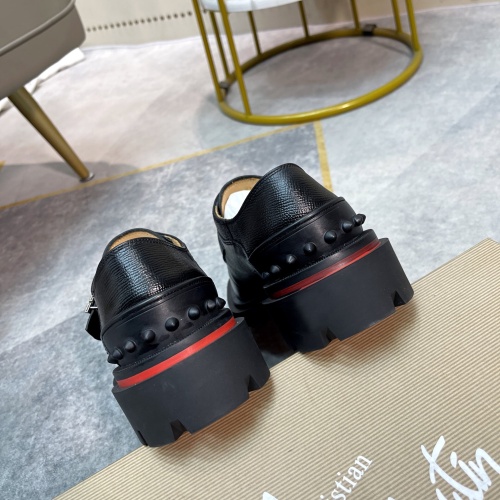 Replica Christian Louboutin Leather Shoes For Men #1135438 $150.00 USD for Wholesale