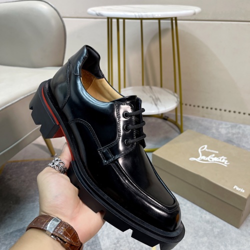 Replica Christian Louboutin Leather Shoes For Men #1135441 $150.00 USD for Wholesale