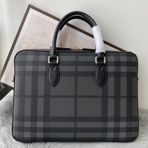 Replica Burberry AAA Man Handbags #1137861 $140.00 USD for Wholesale