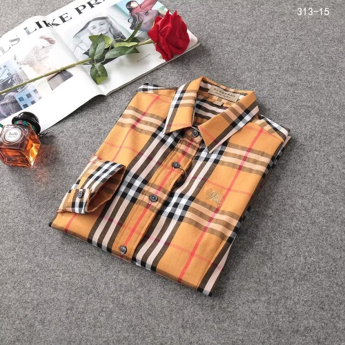 Replica Burberry Shirts Long Sleeved For Women #1138208 $38.00 USD for Wholesale