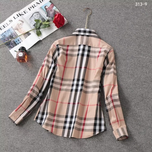 Replica Burberry Shirts Long Sleeved For Women #1138211 $38.00 USD for Wholesale