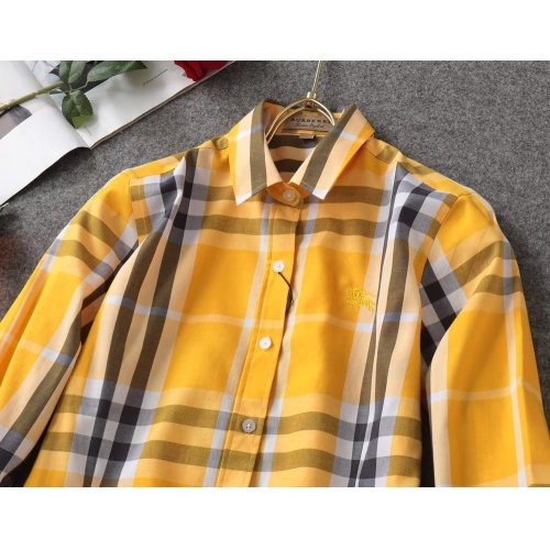 Replica Burberry Shirts Long Sleeved For Women #1138213 $38.00 USD for Wholesale