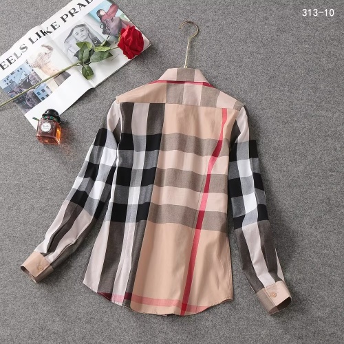 Replica Burberry Shirts Long Sleeved For Women #1138216 $38.00 USD for Wholesale