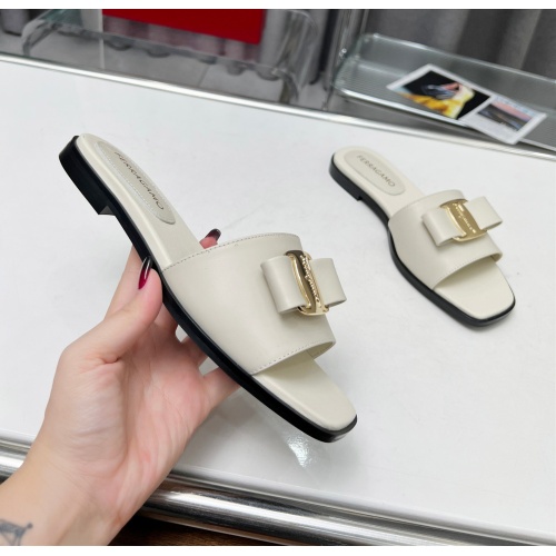 Replica Salvatore Ferragamo Slippers For Women #1157906 $82.00 USD for Wholesale