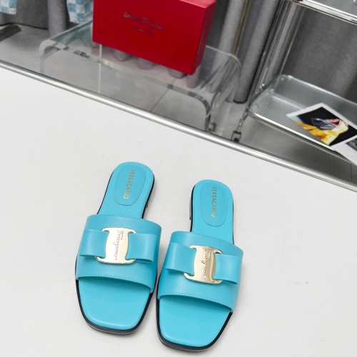 Replica Salvatore Ferragamo Slippers For Women #1157915 $82.00 USD for Wholesale